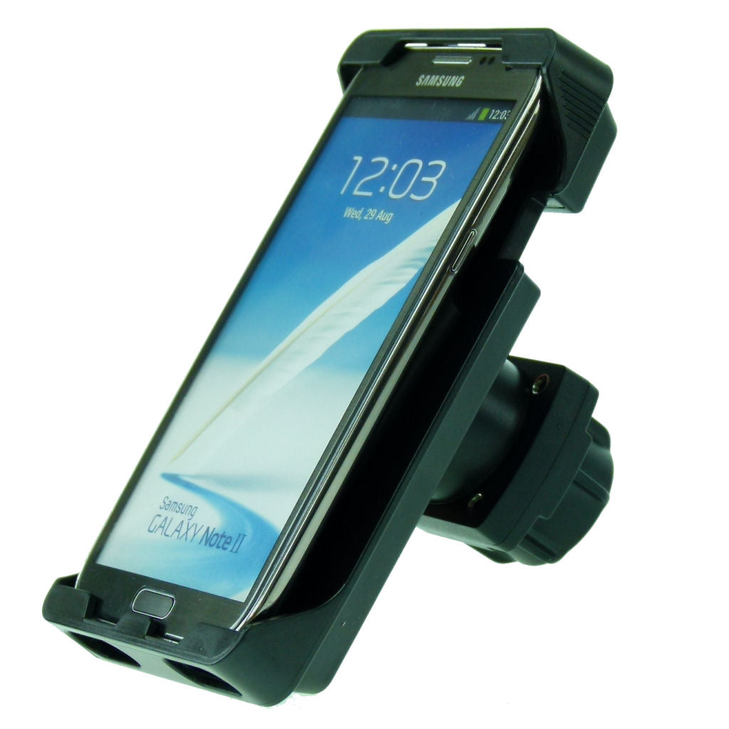 TiGRA Sport Mount Case 6 with Rain Guard fits Galaxy Note 2 &amp; 1" Socket Adapter (sku 31950)
