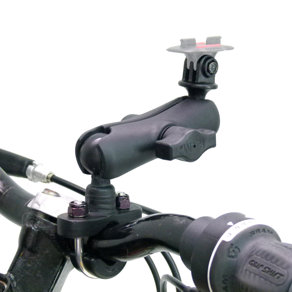 RAM Custom GoPro Hero Adapter with Double Socket Arm and U-Bolt Handlebar Rail Mount (sku 18470)