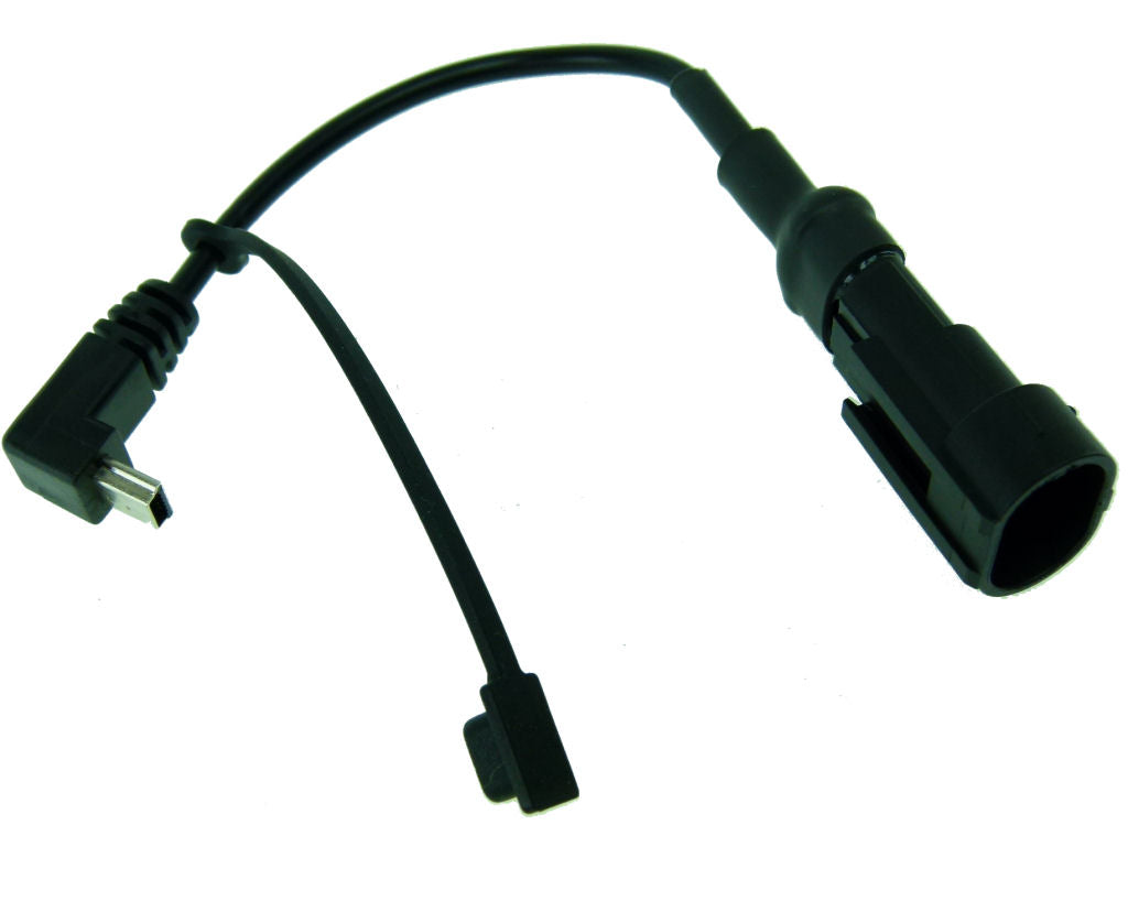 BuyBits High Power Angled Mini USB Motorcycle Hard Wire Charger for Garmin NuLink 1695 (sku 31984)