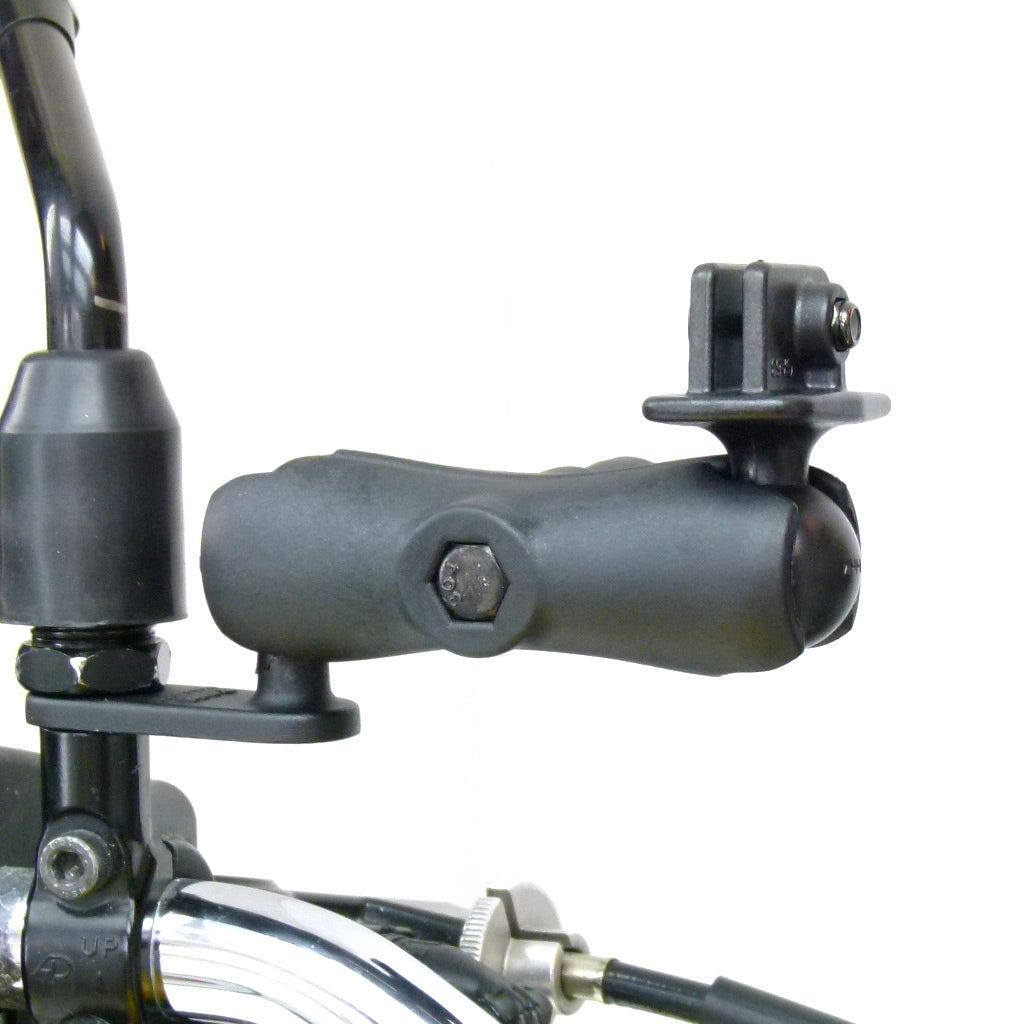 Mirror or Pinchbolt Mount with Standard Arm Camera Mount for Garmin VIRB™ (sku 32005)