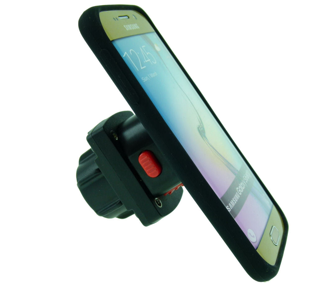 TiGRA MountCase Bundle with Motorcycle M8 Top Clamp Mount for Samsung Galaxy S6 Edge (sku 32016)