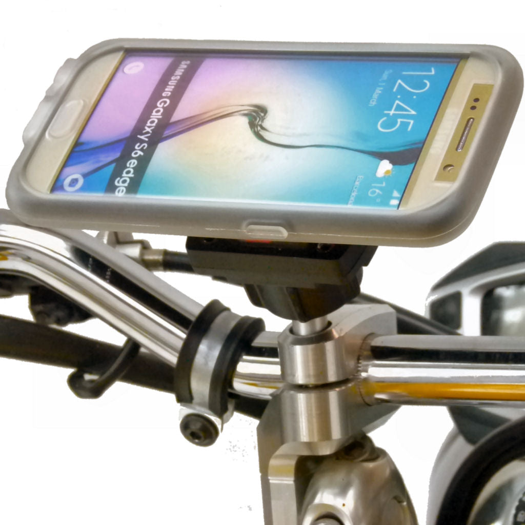 TiGRA MountCase Bundle with Motorcycle M8 Top Clamp Mount for Samsung Galaxy S6 Edge (sku 32016)
