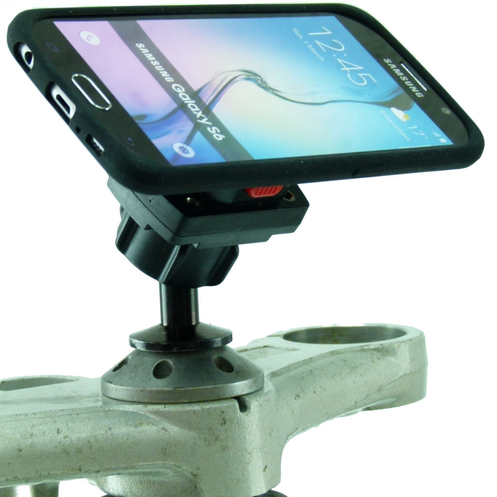 TiGRA MountCase for Samsung Galaxy S6 &amp; 12mm Motorcycle Stem Mount fits Honda Blackbird - Kawasaki (sku 32020)