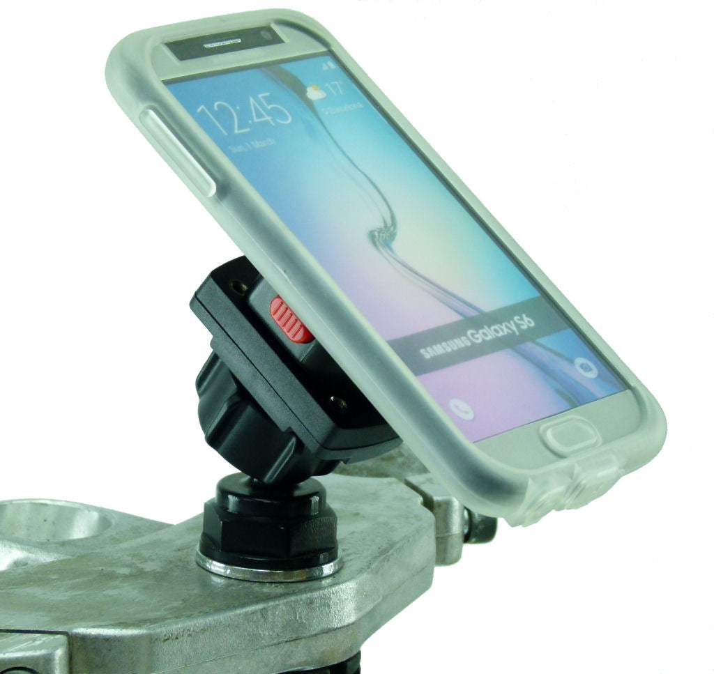 Yoke 30 Motorcycle Nut Mount &amp; TiGRA MountCase Holder for Samsung Galaxy S6 (sku 32024)