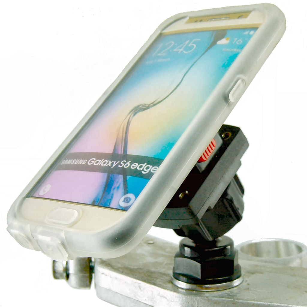 Yoke 10 Motorcycle Nut Mount &amp; TiGRA MountCase Holder for Samsung Galaxy S6 Edge fits Honda Bikes (sku 32027)