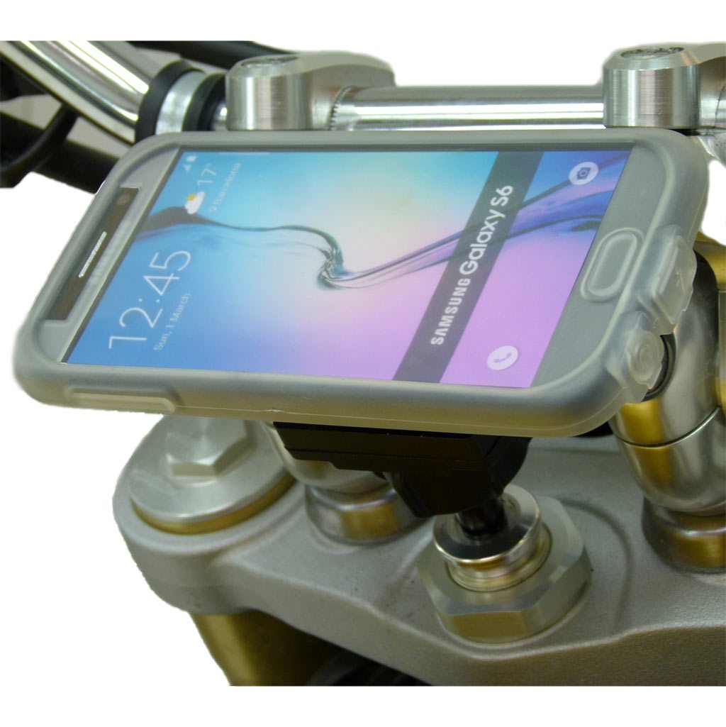 17.5-20.5mm Motorcycle Fork Stem Yoke Mount &amp; TiGRA Case for Samsung Galaxy S7 (sku 46553) - BuyBits Ltd UK