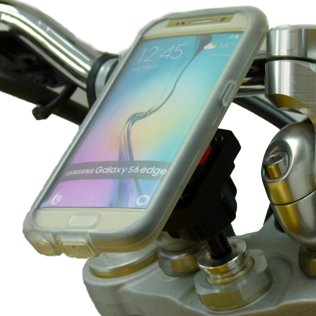 13.3-14.7mm Motorcycle Fork Stem Yoke Mount &amp; TiGRA Case for Samsung Galaxy S7 (sku 46555) - BuyBits Ltd UK