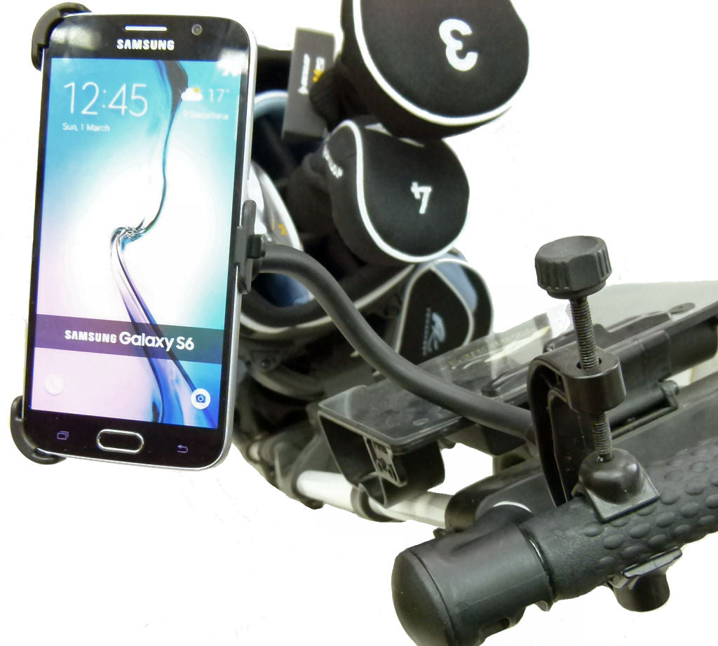 Golf Trolley Cart Clamp Phone Mount for Samsung Galaxy S6 (sku 32053)