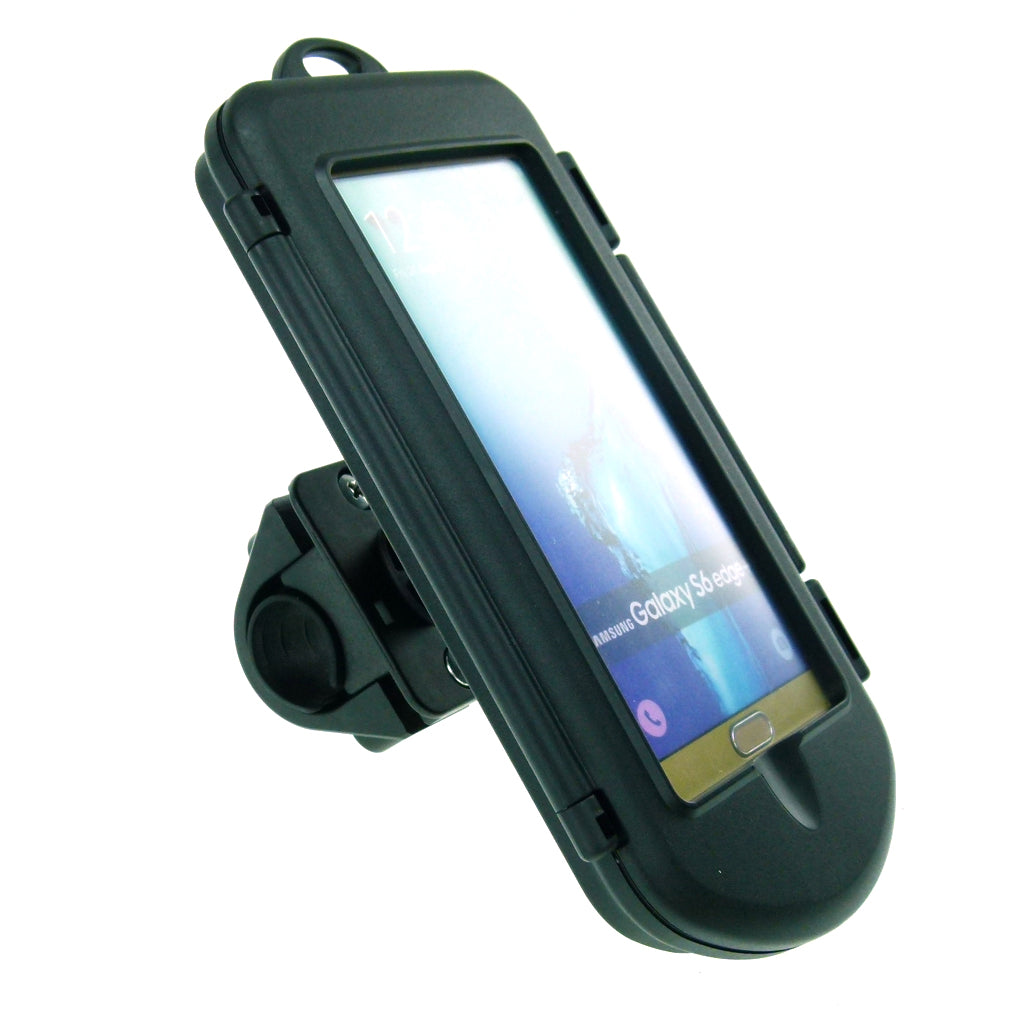 Motorcycle Handlebar Mount &amp; Waterproof Case for Samsung Galaxy S6 Edge + Plus (sku 32332)