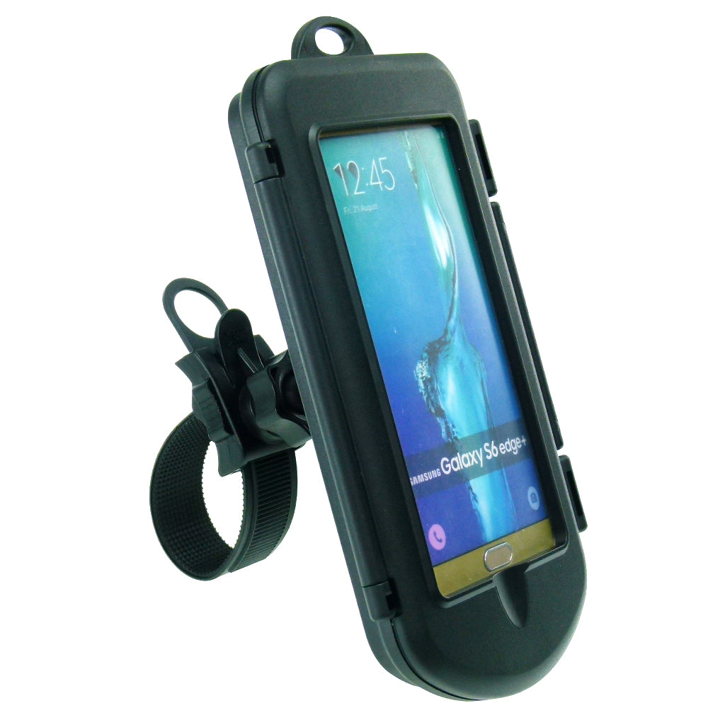 Motorcycle Locking Strap Mount &amp; Waterproof Cases for Samsung Galaxy S6 Edge + Plus (sku 32333)