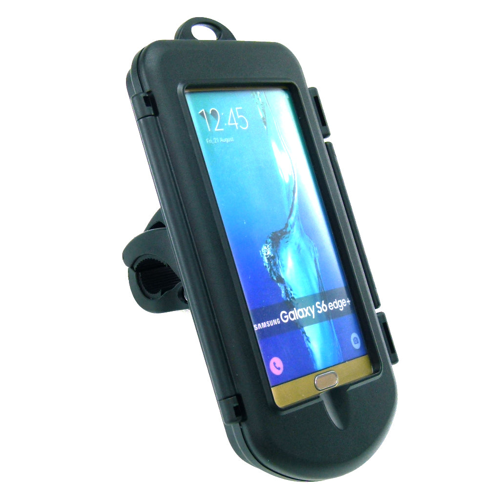 Quick Fix Motorcycle Handlebar Mount &amp; Waterproof Cases for Samsung Galaxy S6 Edge + Plus (sku 32336)