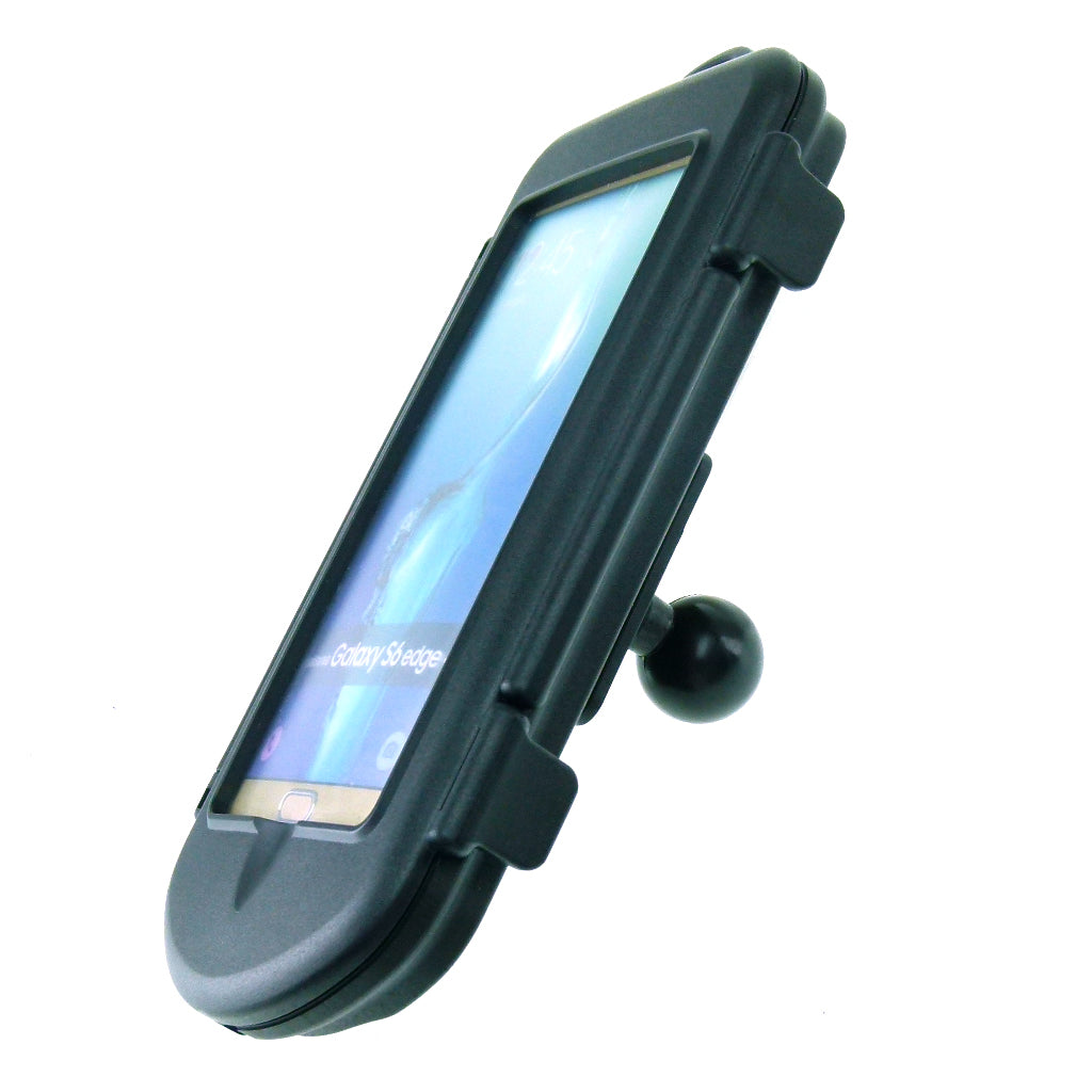 Waterproof Hard Shell Phone Case Fits Samsung Galaxy S6 Edge + Plus with 1" Ball Adapter (sku 32337)
