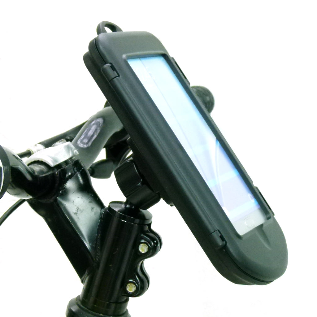 Bicycle Head Stem Mount with Water Resistant Hard Case for Samsung Galaxy Note 5 (sku 32476)