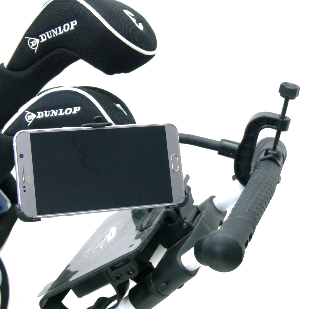 Golf Trolley Cart Clamp Phone Mount for Samsung Galaxy Note 5 (sku 32480)
