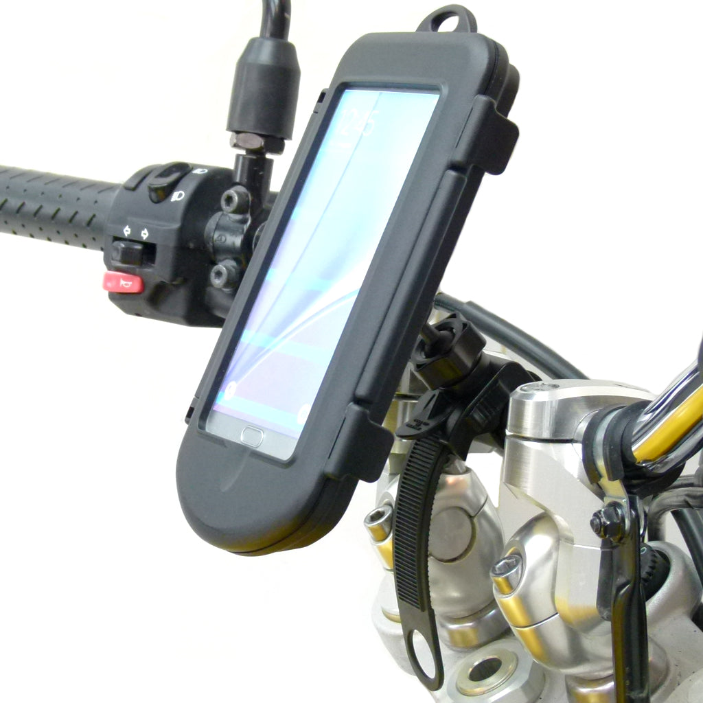 Motorcycle Locking Strap Mount &amp; Waterproof Cases for Samsung Galaxy Note 5 (sku 32490)