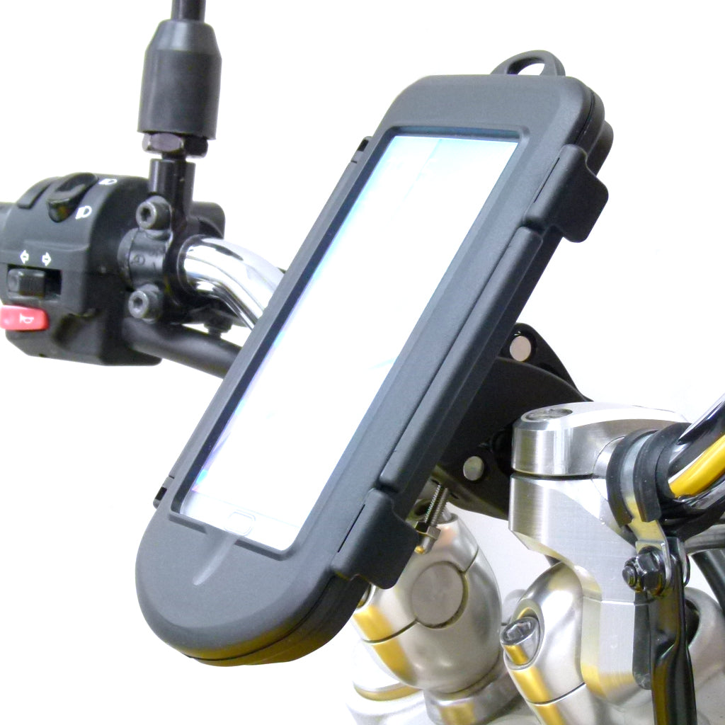 Waterproof Hard Case Quick Fix Motorcycle Handlebar Mount for Samsung Galaxy Note 5 (sku 32491)