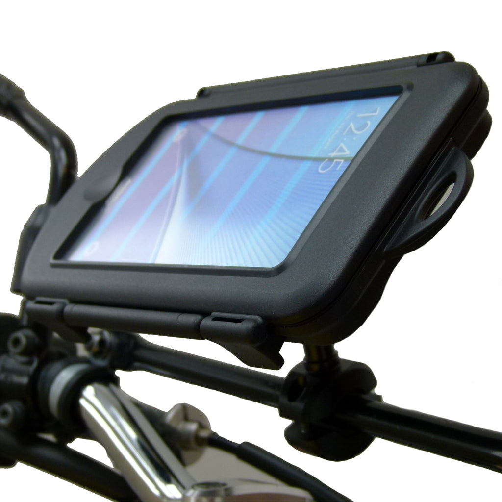 Motorcycle Rail - Crossbar Mount &amp; Waterproof Case for Samsung Galaxy Note 5 (sku 32493)