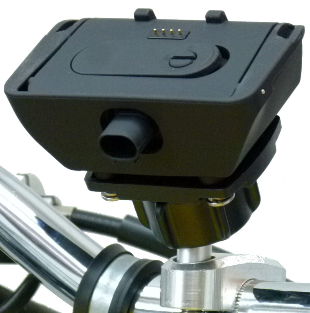 BuyBits Powered Dock &amp; Charger with M8 Motorcycle Handlebar Clamp Mount for TomTom Rider 2 (sku 32906)