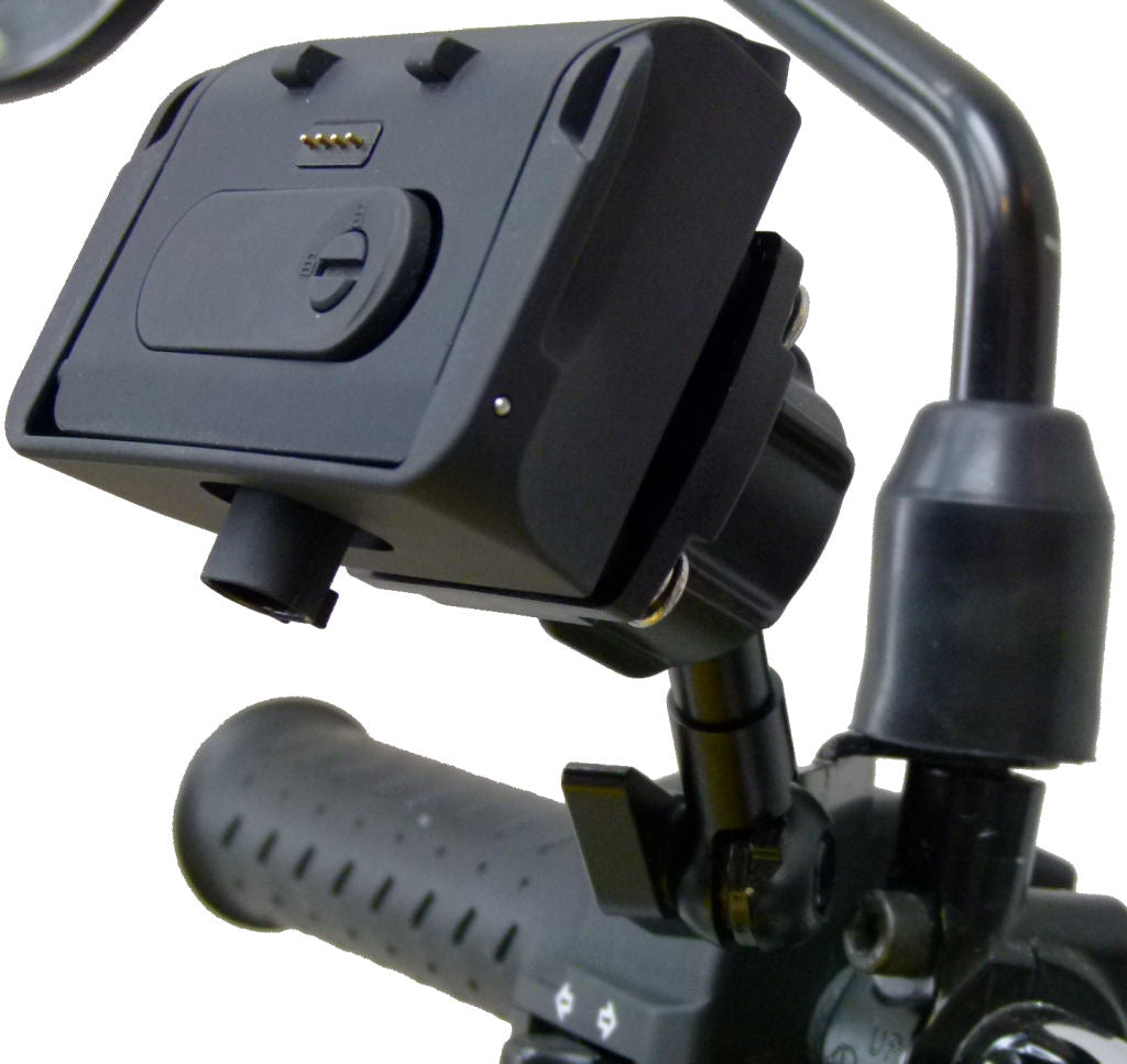 BuyBits Powered Motorcycle M8-M10 Hole Mirror Mount DocK Holder for TomTom Urban Rider (sku 32913)