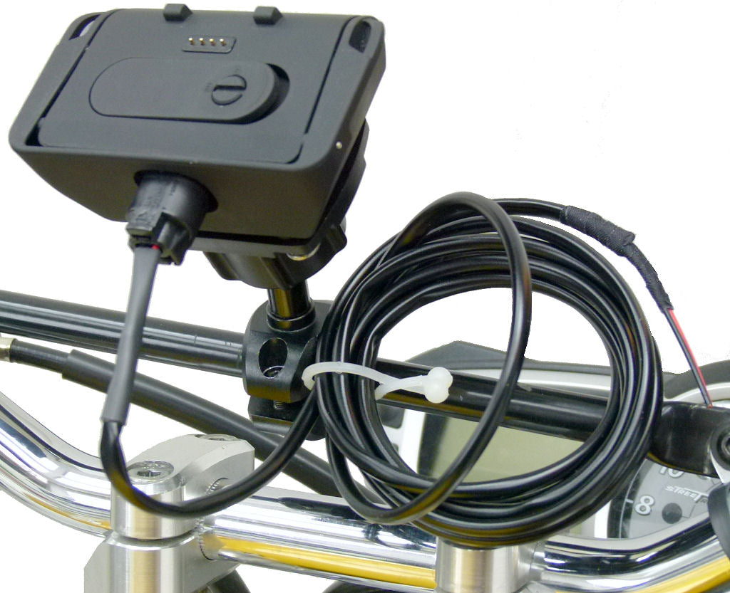 BuyBits Hardwire Powered Motorcycle Crossbar Mount Dock for TomTom Rider PRO (sku 32926)