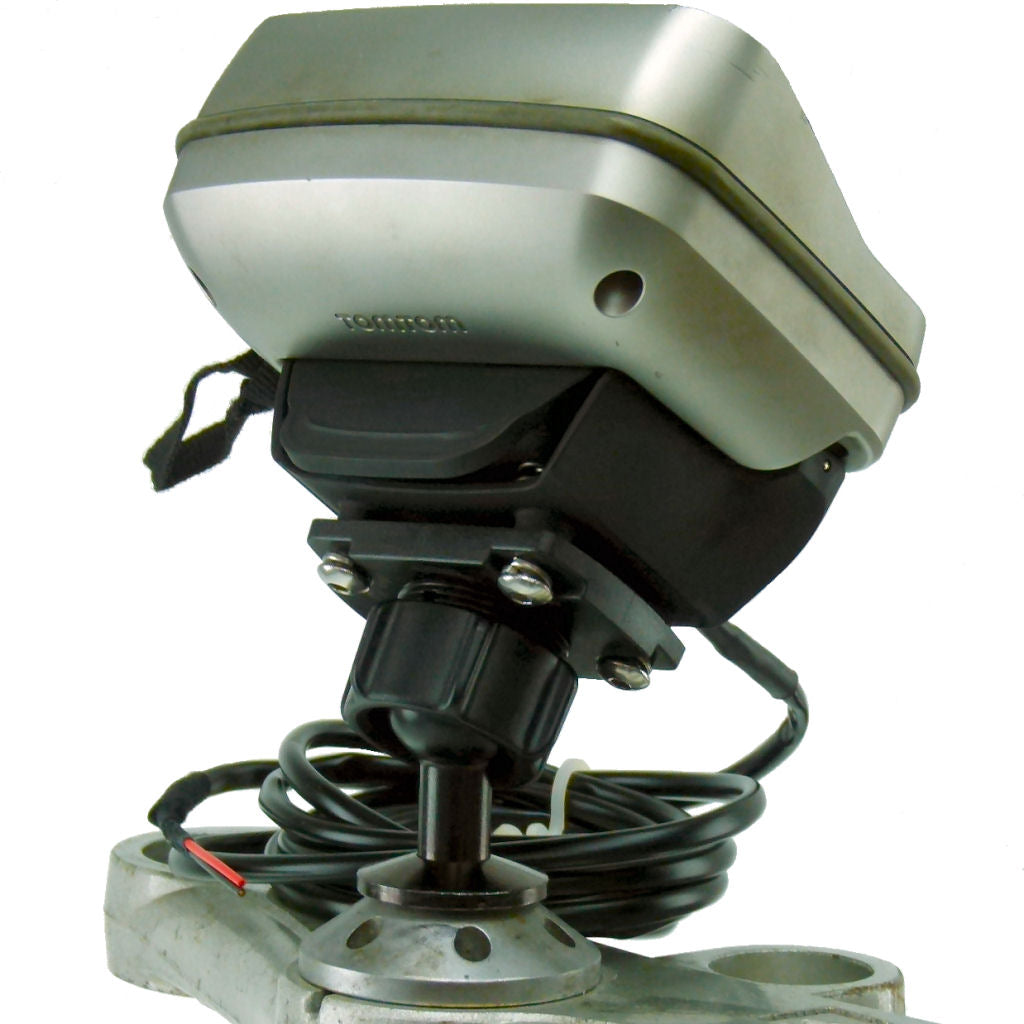 Powered 12mm Hexagon Stem Motorcycle Mount for TomTom Rider PRO fits Honda Blackbird &amp; Kawasaki (sku 32931)