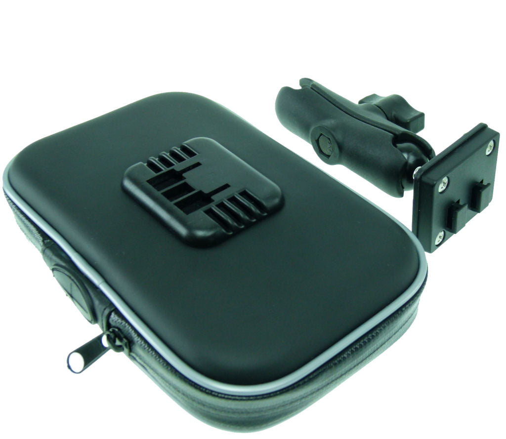 6" GPS Satnav Case &amp; 3" Extension Arm for RAM - 25mm Ball Motorcycle Mounts