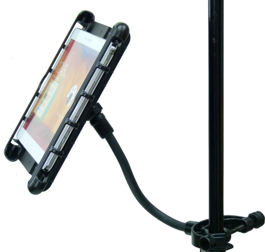 Lightweight Music - Microphone Stand Tablet Mount for Samsung Galaxy TAB 4 (sku 33178)