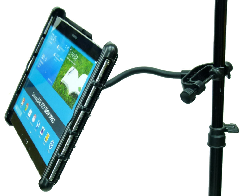 Lightweight Music - Microphone Stand Tablet Mount for Samsung Galaxy Note PRO 12.2 (sku 33184)