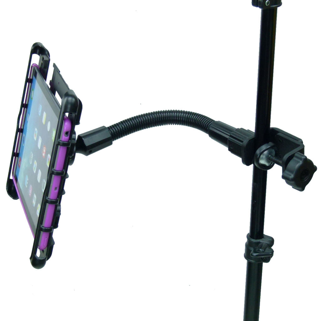 Heavy Duty Music - Mic Stand Tablet Holder for Apple iPad 9.7" 6th Gen (sku 42806)