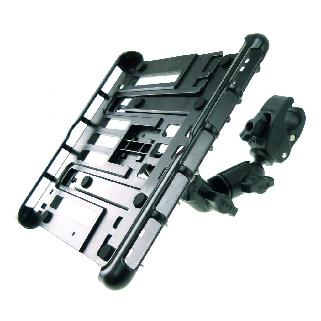 Wheelchair Rail &amp; Tube Tablet Mount with Swivel Arm for iPad Pro 12.9 (2021) (sku 57641)
