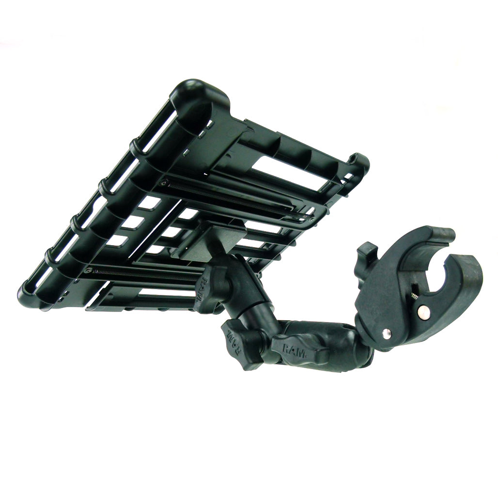 Wheelchair Rail &amp; Tube Tablet Mount with Swivel Arm for Apple iPad PRO 12.9 (2018) (sku 43175)