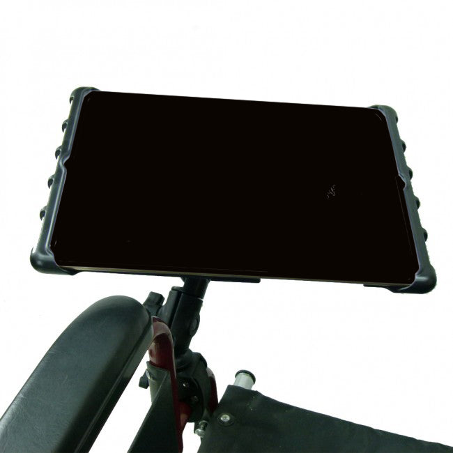 Wheelchair Rail &amp; Tube Tablet Mount with Swivel Arm for iPad Pro 12.9 (2021) (sku 57641)