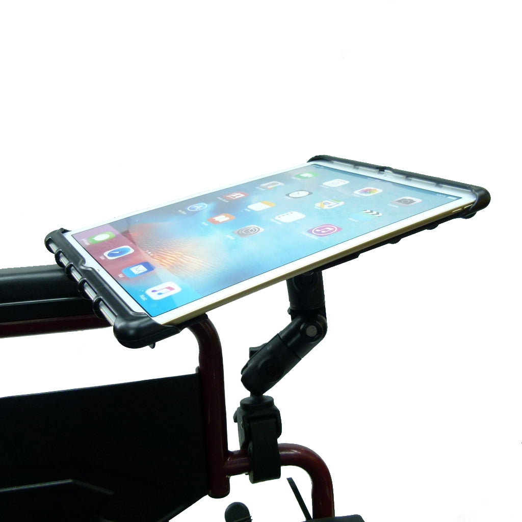 Wheelchair Rail &amp; Tube Tablet Mount with Swivel Arm for Apple iPad PRO 10.5" (sku 42890)