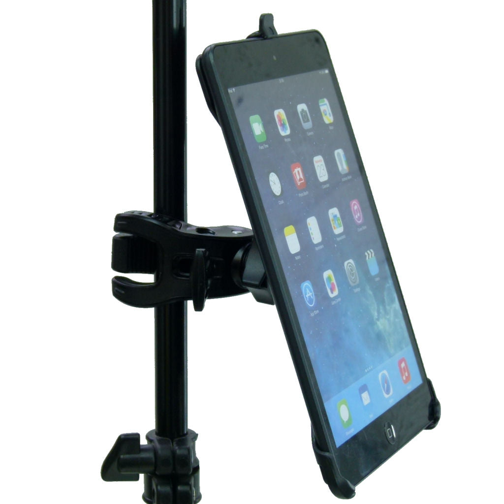 Deluxe Dedicated Clamp Mount Holder for iPad MINI 4 fits Desk Shelf Rail (sku 34092)