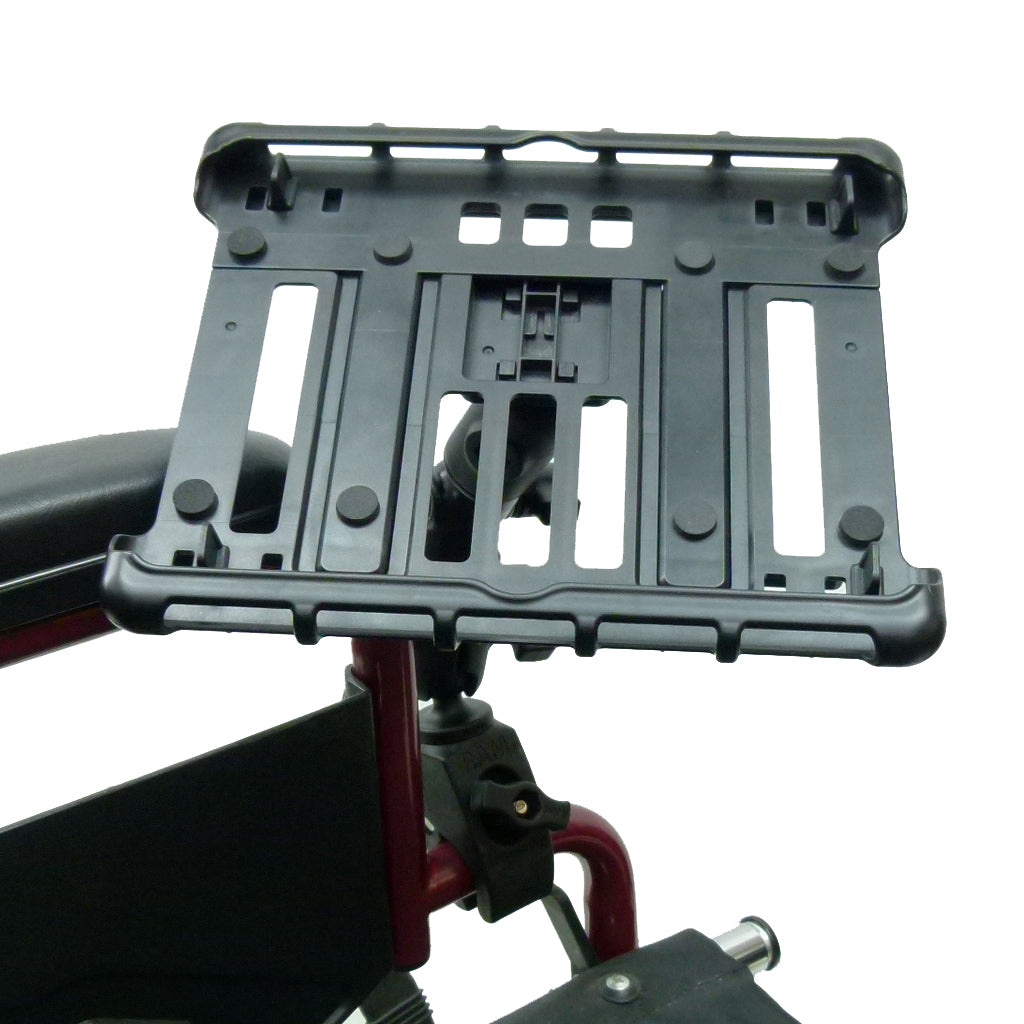 Wheelchair Rail &amp; Tube Tablet Mount with Swivel Arm for Samsung Galaxy Tab A 9.7" (sku 34154)