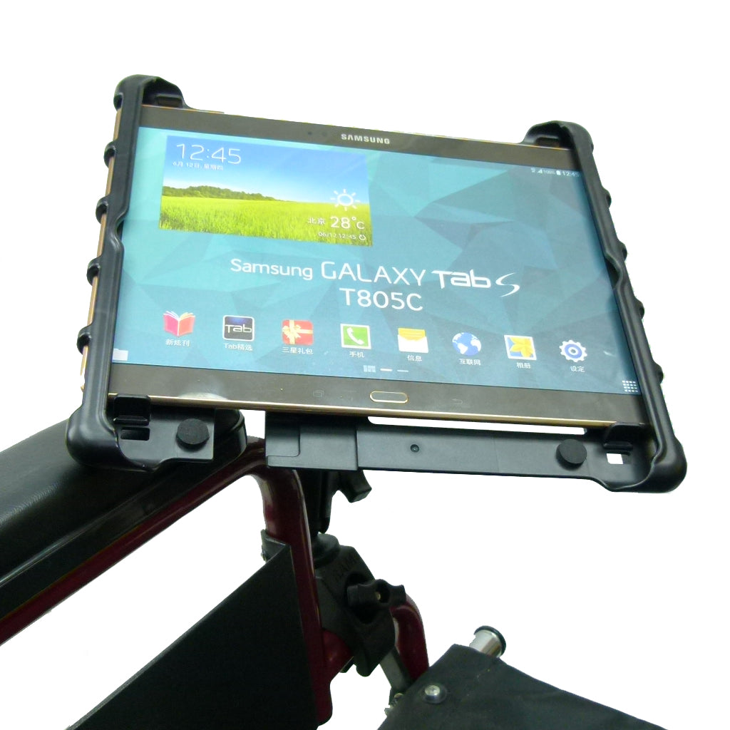 Wheelchair Rail &amp; Tube Tablet Mount with Swivel Arm for Samsung Galaxy Tab S 10.5" (sku 34156)