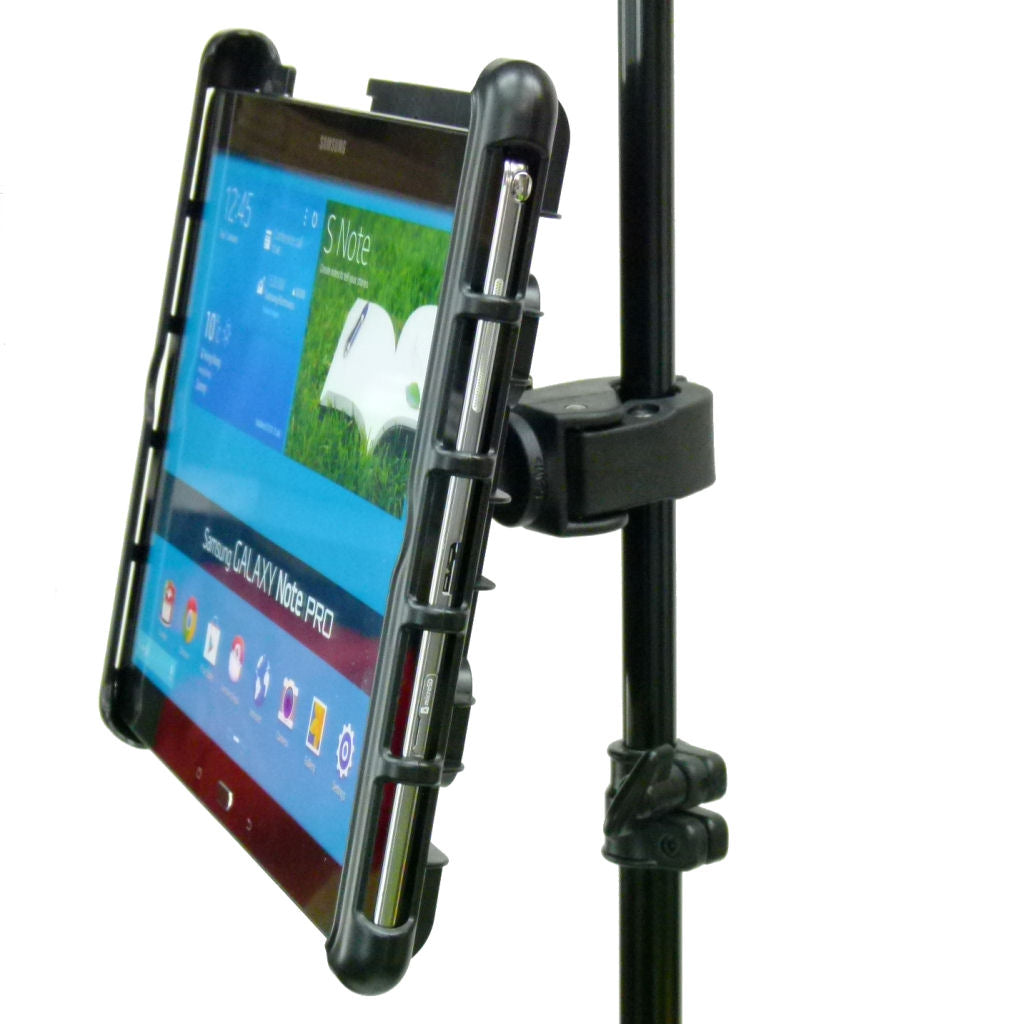 Tough Clamp Music - Microphone - Gig Stand Holder Mount for Samsung Galaxy Note PRO (sku 34145)