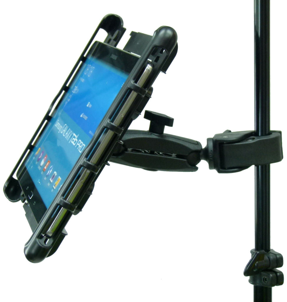 Extended Tough Clamp Music - Microphone - Gig Stand Mount for Samsung Galaxy TAB PRO (sku 34148)