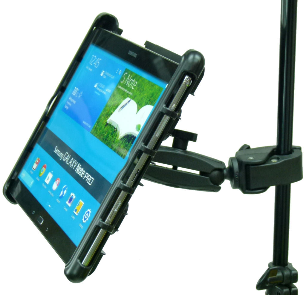 Extended Tough Clamp Music - Microphone - Gig Stand Mount for Samsung Galaxy Note PRO (sku 34148)