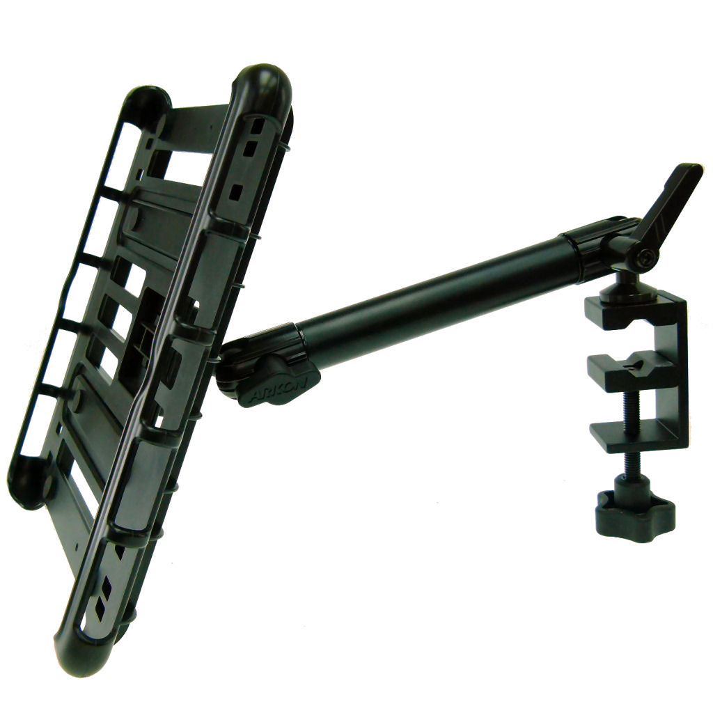 Desk Workbench Counter Top Treadmill Cross Trainer Music Stand Mount for iPad Pro 12.9 (2021) (sku 57649)