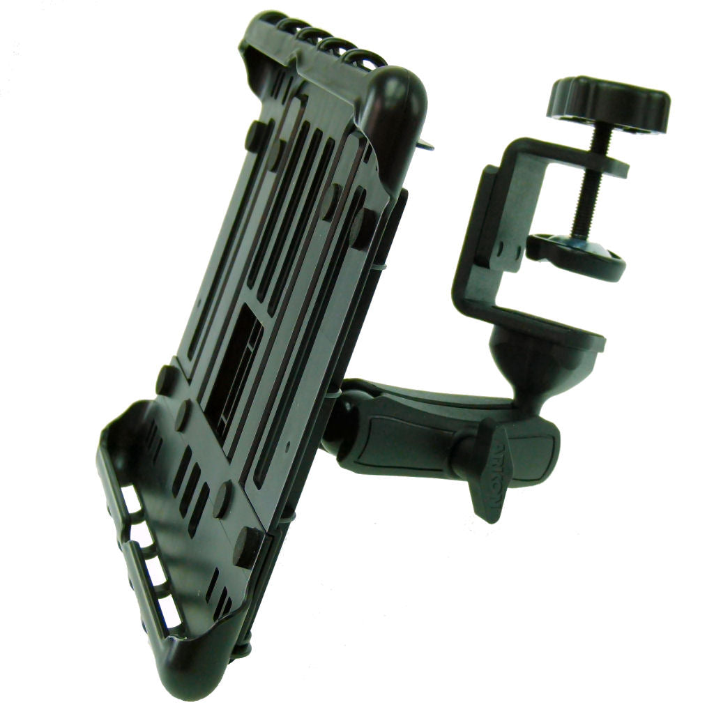 Heavy Duty Cross Trainer Treadmill Tablet Clamp Mount Holder for Apple iPad 9.7" 6th Gen (sku 42768)