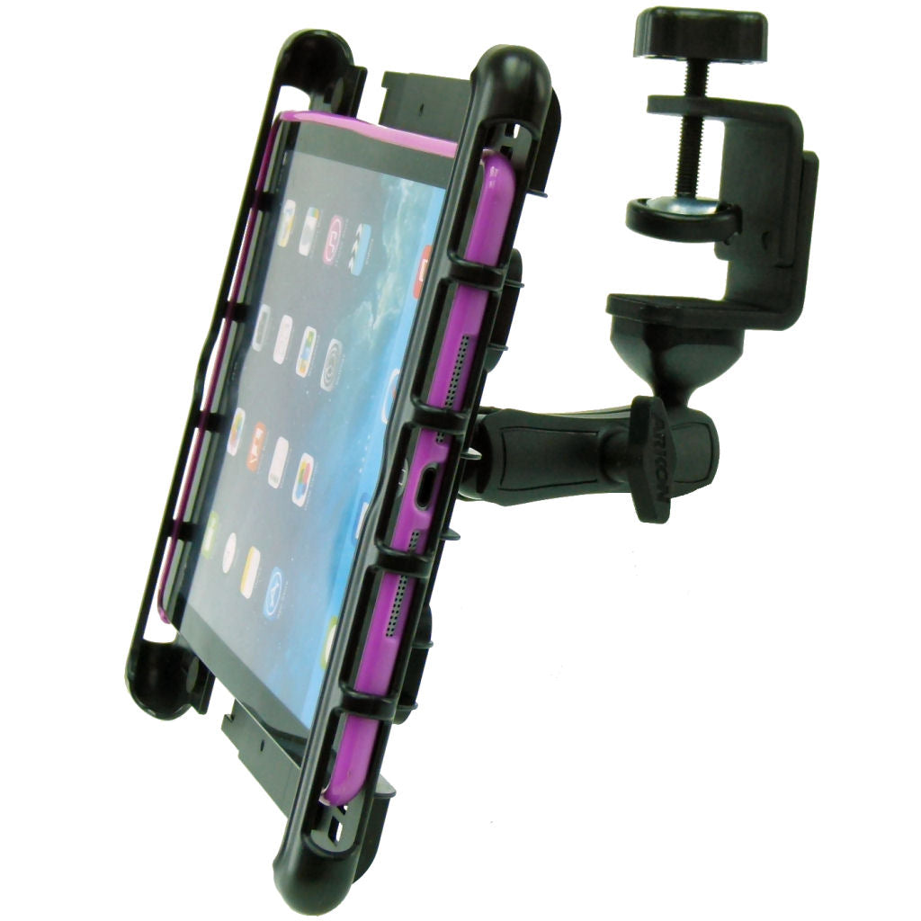 Heavy Duty Cross Trainer Treadmill Tablet Clamp Mount Holder for Apple iPad 9.7" 6th Gen (sku 42768)