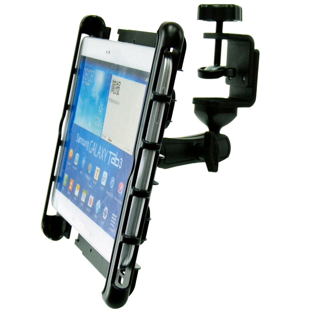 Heavy Duty Cross Trainer Treadmill Tablet Clamp Mount Holder for Galaxy Tab 3 (sku 34275)