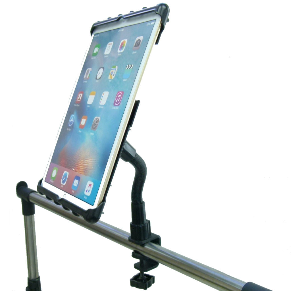 Heavy Duty C-Clamp Cross Trainer Treadmill Gym Tablet Holder for iPad PRO (sku 34277)