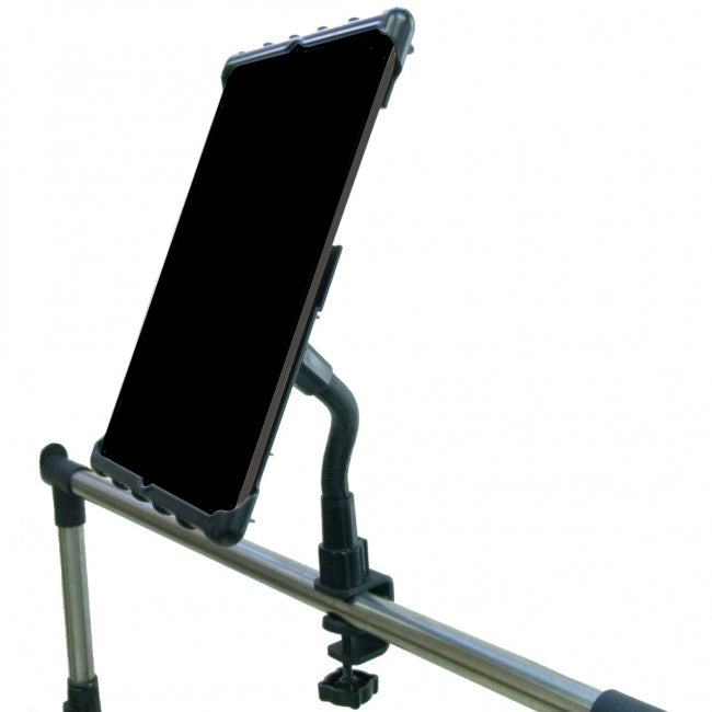 Heavy Duty C-Clamp Cross Trainer Treadmill Gym Tablet Holder for iPad Pro 12.9 (2021) (sku 57646)