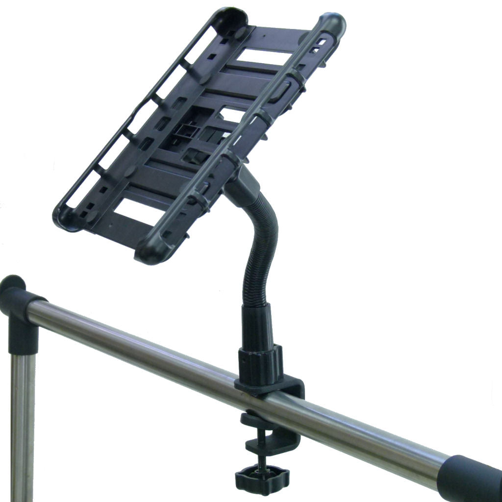 Heavy Duty C-Clamp Cross Trainer Treadmill Gym Tablet Holder for Samsung Galaxy Tab Pro 12.2 (sku 34286)