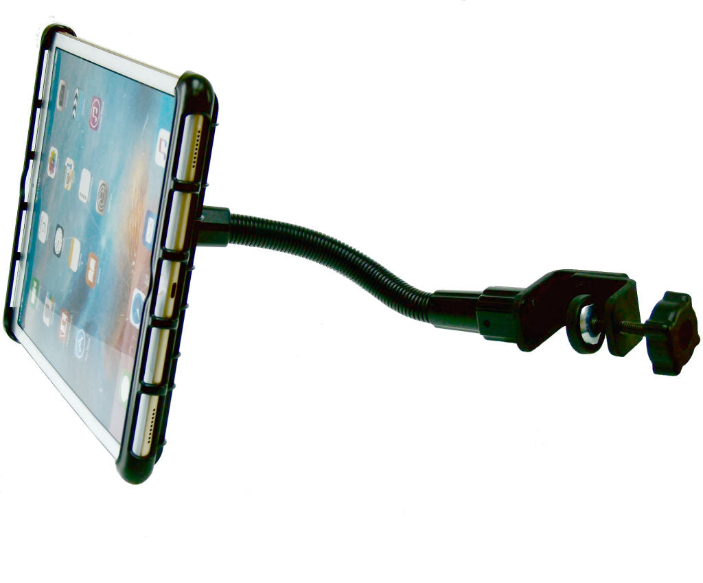 Heavy Duty C-Clamp Cross Trainer Treadmill Gym Tablet Holder for iPad PRO (sku 34277)