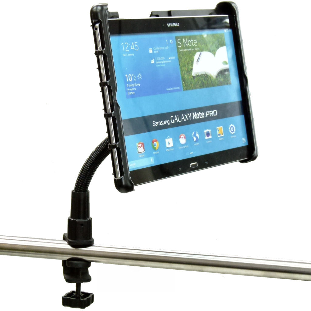 Heavy Duty C-Clamp Cross Trainer Treadmill Gym Tablet Holder for Samsung Galaxy Note PRO (sku 34284)