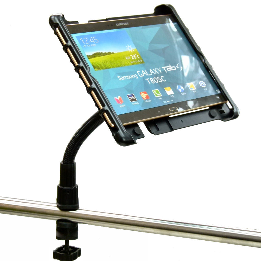 Heavy Duty C-Clamp Cross Trainer Treadmill Gym Tablet Holder for Samsung Galaxy Tab S 10.1 (sku 34285)
