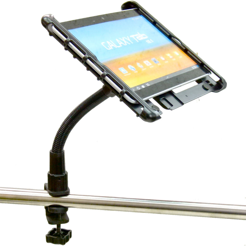 Heavy Duty C-Clamp Cross Trainer Treadmill Gym Tablet Holder for Samsung Galaxy Tab 2 (sku 34290)